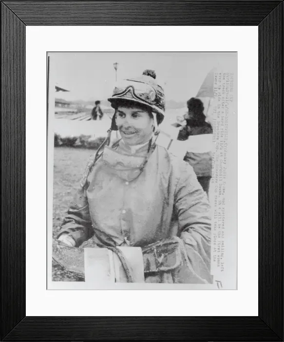 Framed Print : Julie Krone Walking on Racetrack Framed Print : Julie Krone Walking on Racetrack