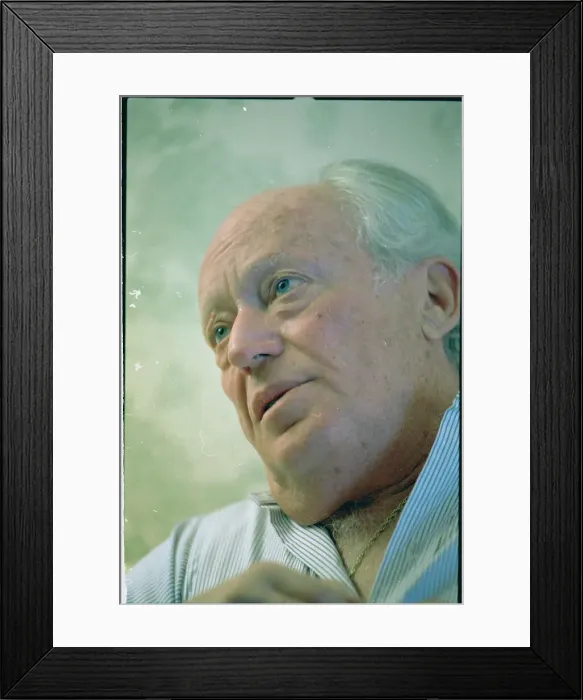 Framed Print : Portrait of Leon Uris Framed Print : Portrait of Leon Uris