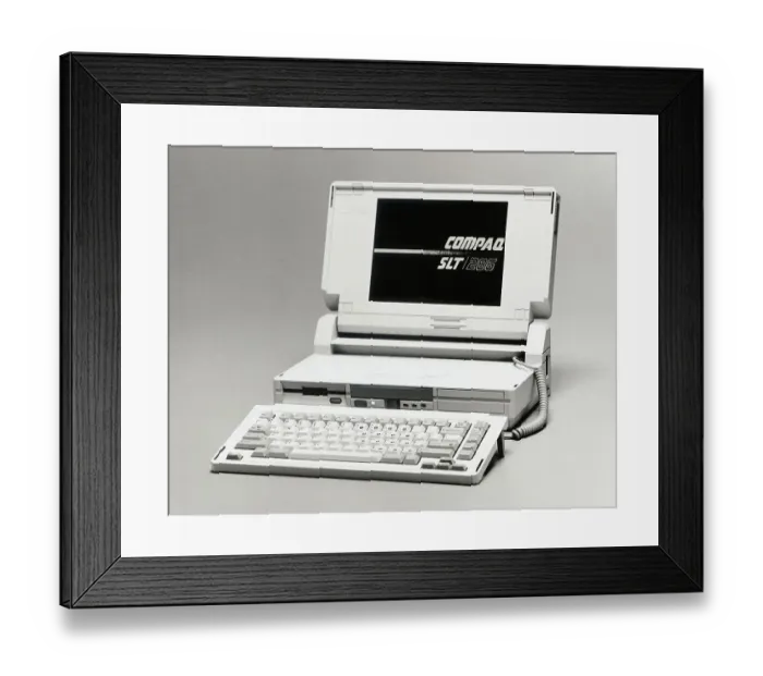 Framed Print : Compaq SLT / 285 Portable Computer