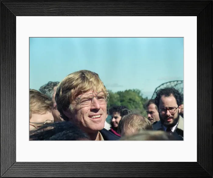 Framed Print : Robert Redford at Environment Rally Framed Print : Robert Redford at Environment Rally