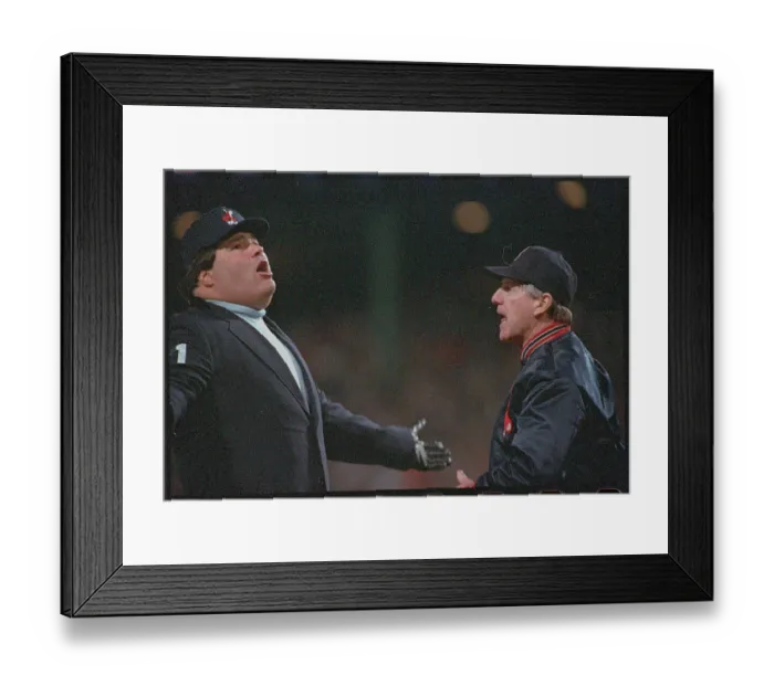 Framed Print : Joe Morgan and Ken Kaiser Arguing Framed Print : Joe Morgan and Ken Kaiser Arguing