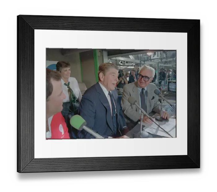 Framed Print : Ronald Reagan and Harry Caray Framed Print : Ronald Reagan and Harry Caray