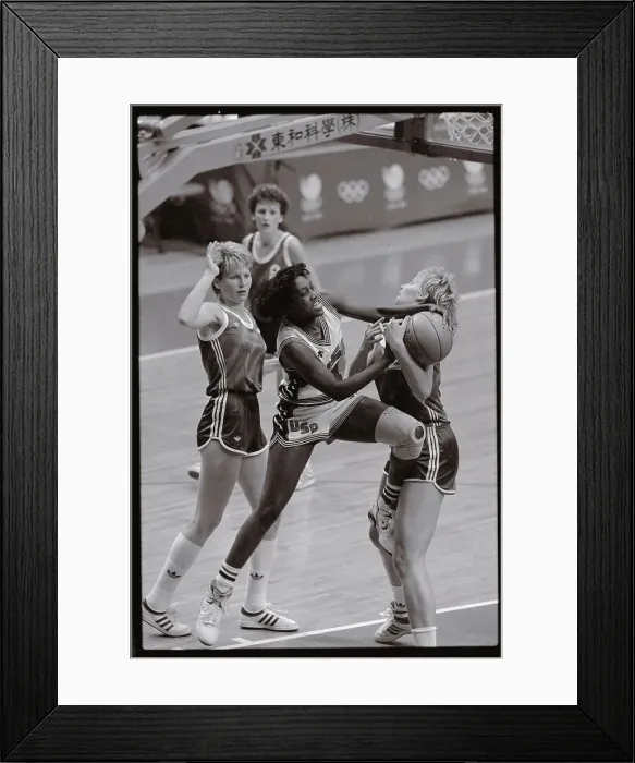 Framed Print : Teresa Edwards Stealing Ball Framed Print : Teresa Edwards Stealing Ball