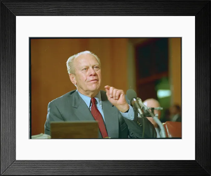 Framed Print : Gerald Ford Appearing Before Congress Framed Print : Gerald Ford Appearing Before Congress