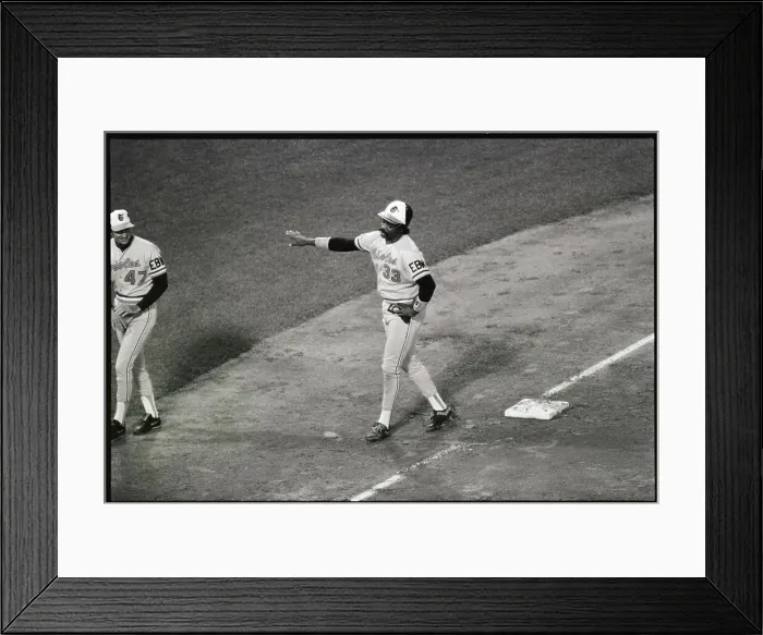 Framed Print : E.Murray Waves At Fans During Game Framed Print : E.Murray Waves At Fans During Game