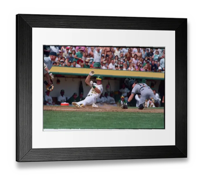 Framed Print : Mark McGwire Sliding Framed Print : Mark McGwire Sliding
