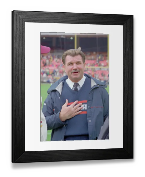 Framed Print : Portrait of Mike Ditka