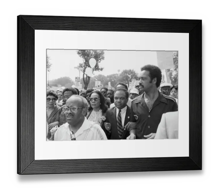 Framed Print : Coretta Scott King Marching