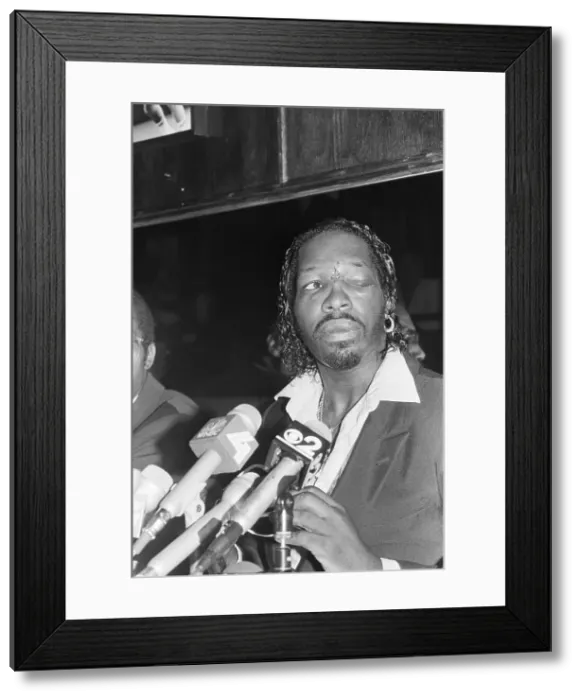 Framed Print : Injured Mike Green Talks To Press Framed Print : Injured Mike Green Talks To Press