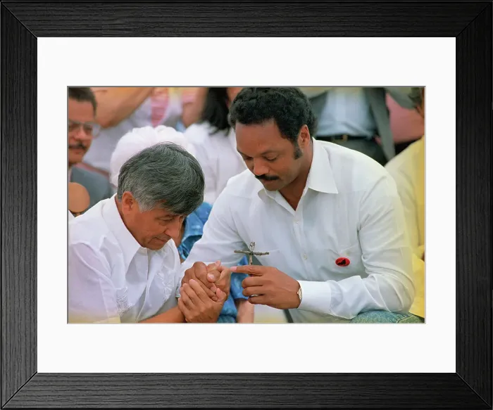 Framed Print : Jesse Jackson and Cesar Chavez