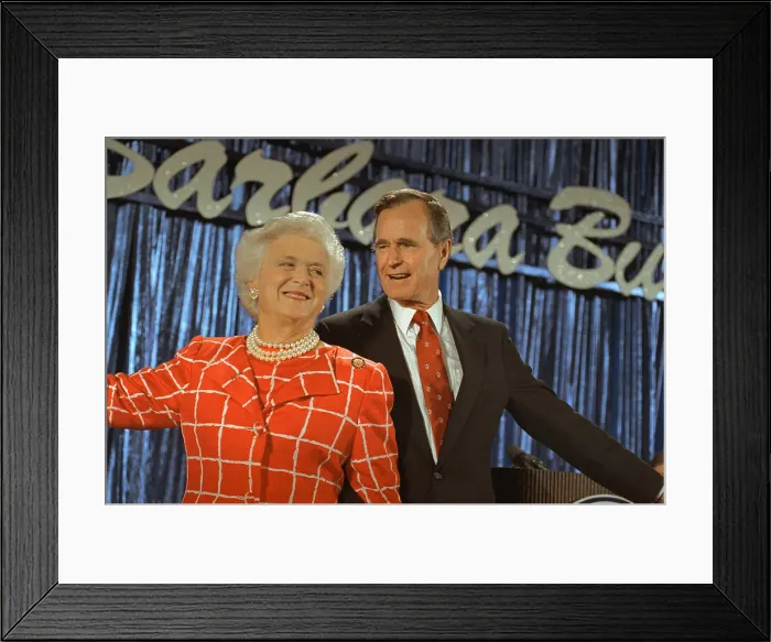 Framed Print : George and Barbara Bush Framed Print : George and Barbara Bush