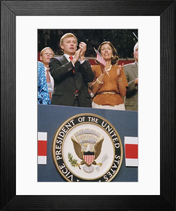 Framed Print : Mr. and Mrs. Dan Quayle Framed Print : Mr. and Mrs. Dan Quayle