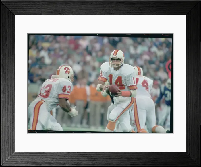Framed Print : Vinny Testaverde Running with Football Framed Print : Vinny Testaverde Running with Football