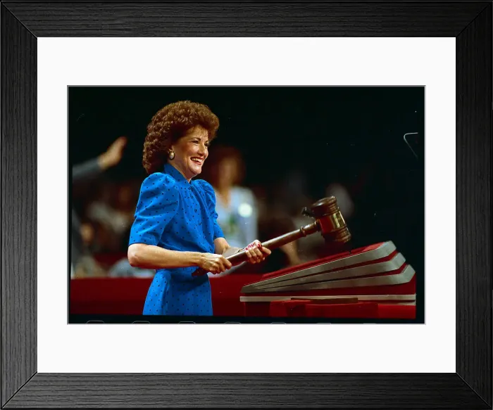 Framed Print : Elizabeth Dole Banging Gavel Framed Print : Elizabeth Dole Banging Gavel