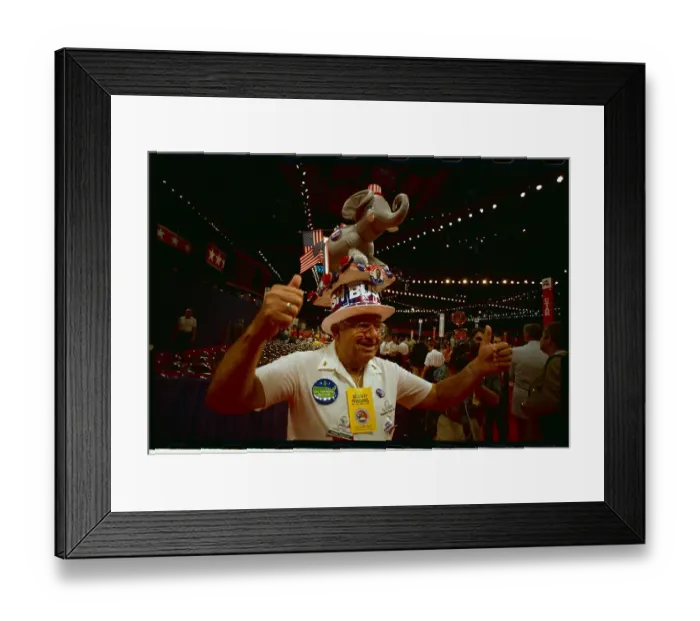 Framed Print : Member of Convention Security Staff Frank DeLello Framed Print : Member of Convention Security Staff Frank DeLello