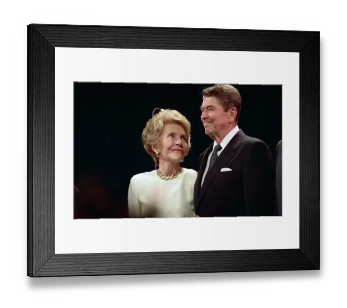Framed Print : Nancy Reagan Looks Lovingly at Ronald Reagan Framed Print : Nancy Reagan Looks Lovingly at Ronald Reagan