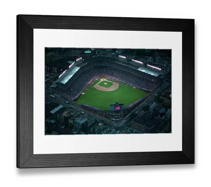 Framed Print : Wrigley Field from Overhead Framed Print : Wrigley Field from Overhead