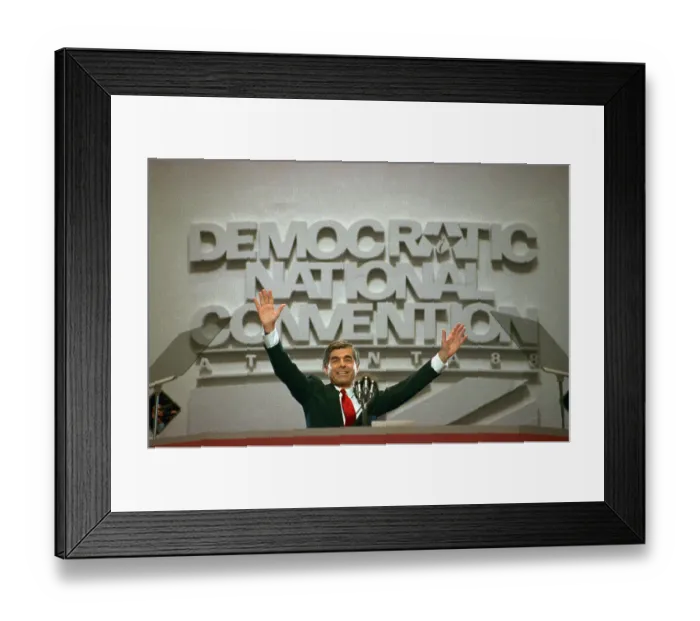Framed Print : Michael Dukakis Addresses Convention Framed Print : Michael Dukakis Addresses Convention