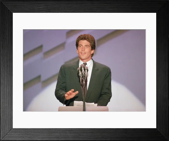 Framed Print : John F. Kennedy Jr. at Convention Framed Print : John F. Kennedy Jr. at Convention
