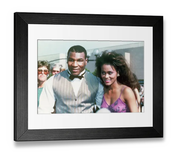 Framed Print : Headshots Robin Givens with Mike Tyson Outside Framed Print : Headshots Robin Givens with Mike Tyson Outside