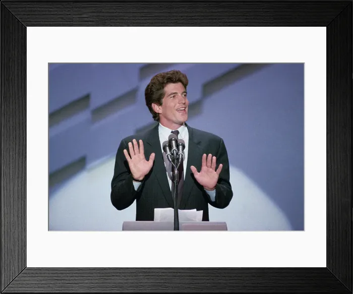 Framed Print : Portrait of John F. Kennedy Jr Framed Print : Portrait of John F. Kennedy Jr
