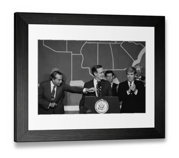 Framed Print : George Bush with Bob Dole and Jack Kemp Framed Print : George Bush with Bob Dole and Jack Kemp