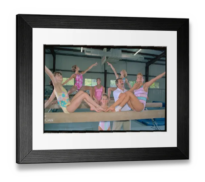Framed Print : Girls Competing in Gymnastic Championship Framed Print : Girls Competing in Gymnastic Championship
