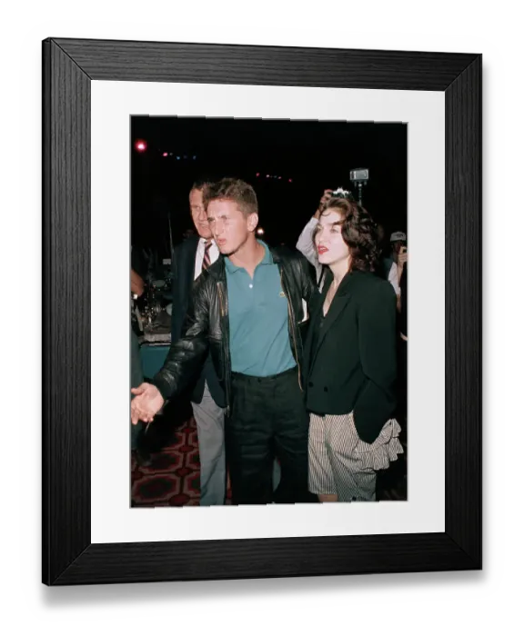 Framed Print : Madonna with Husband Sean Penn