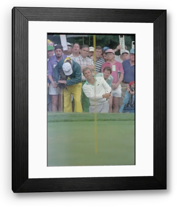 Framed Print : Curtis Strange Hitting Golf Ball Framed Print : Curtis Strange Hitting Golf Ball