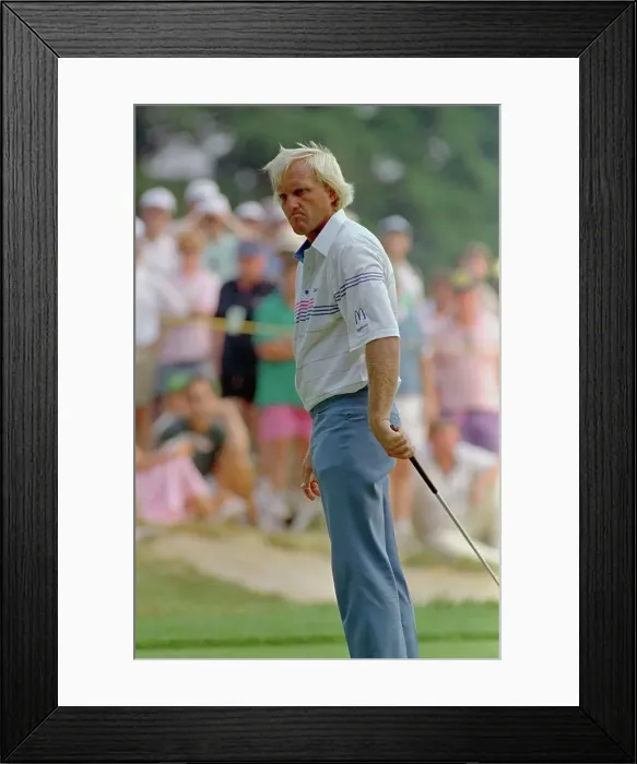 Framed Print : Greg Norman Playing Golf Framed Print : Greg Norman Playing Golf