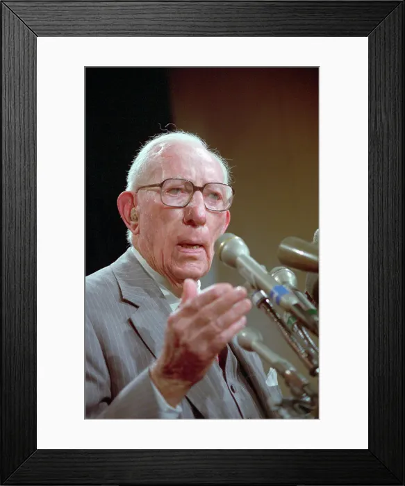 Framed Print : Claude Pepper Conversing with Reporters Framed Print : Claude Pepper Conversing with Reporters