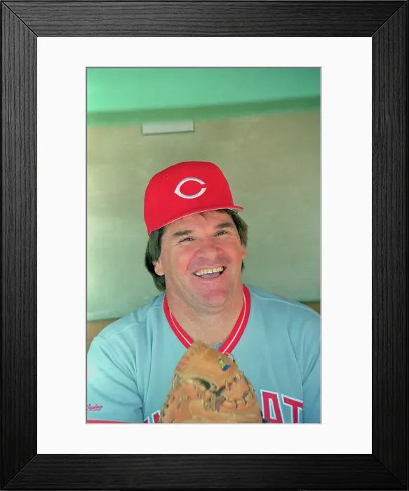 Framed Print : Portrait of Pete Rose Smiling Framed Print : Portrait of Pete Rose Smiling