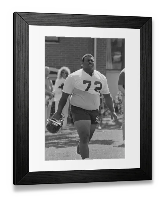 Framed Print : Willam Perry Arriving for Practice