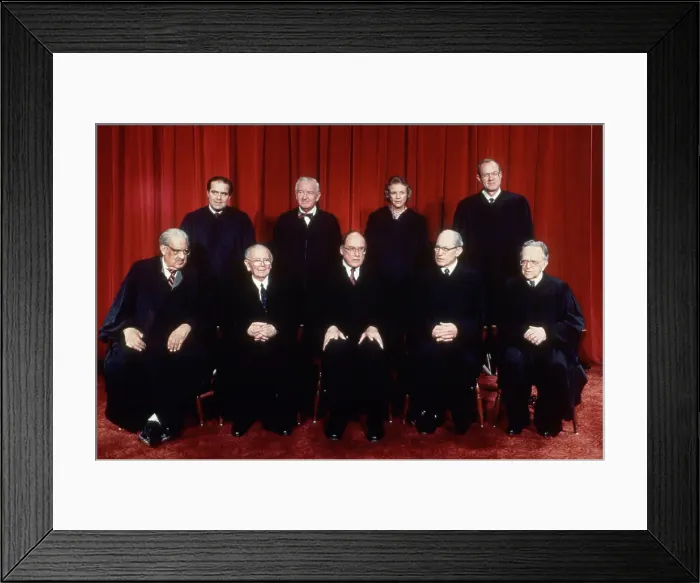 Framed Print : United States Supreme Court Justices