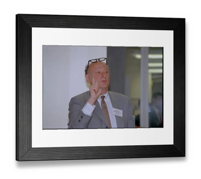 Framed Print : Ed Koch Speaking at Conference Framed Print : Ed Koch Speaking at Conference