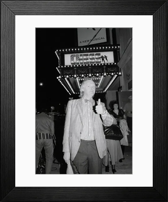 Framed Print : Lyricist Giving Thumps-Up to Musical Framed Print : Lyricist Giving Thumps-Up to Musical