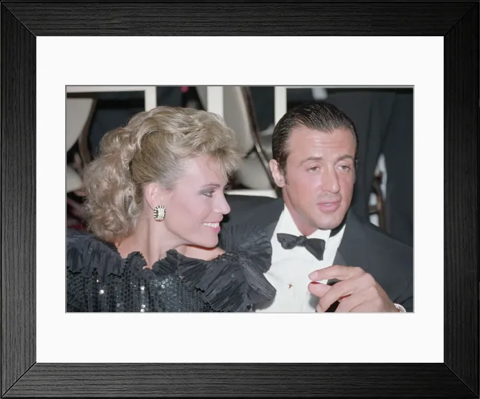 Framed Print : Vanna White with Sylvester Stallone Framed Print : Vanna White with Sylvester Stallone