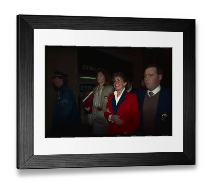 Framed Print : Harry and Leona Helmsley Leaving Attorney General's Office Framed Print : Harry and Leona Helmsley Leaving Attorney General's Office