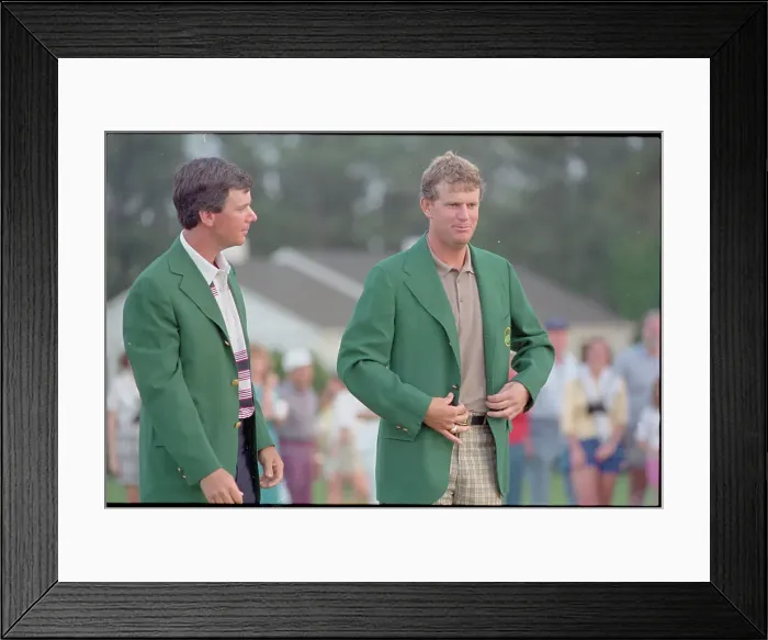 Framed Print : Sandy Lyle Wearing Masters Jacket Framed Print : Sandy Lyle Wearing Masters Jacket