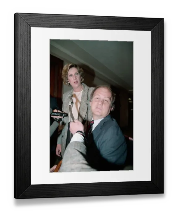 Framed Print : James Brady Appearing with Wife Sarah Framed Print : James Brady Appearing with Wife Sarah