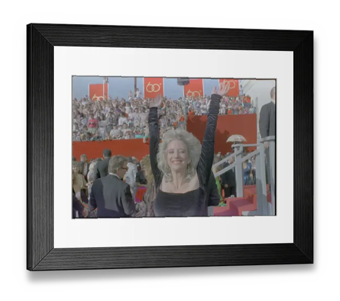 Framed Print : Sally Kirkland Raising Her Arms Framed Print : Sally Kirkland Raising Her Arms