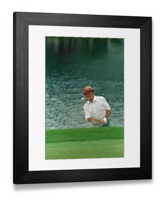 Framed Print : Sam Snead Blasting Golf Ball Framed Print : Sam Snead Blasting Golf Ball