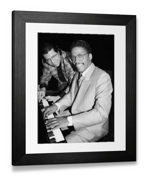 Framed Print : Hancock and Corea Announcing Tour Framed Print : Hancock and Corea Announcing Tour