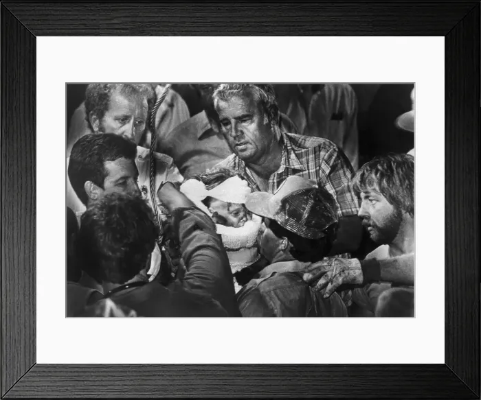 Framed Print : Jessica McClure Being Rescued from the Well Framed Print : Jessica McClure Being Rescued from the Well