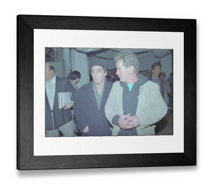 Framed Print : Al Pacino and Martin Sheen Conversing Framed Print : Al Pacino and Martin Sheen Conversing