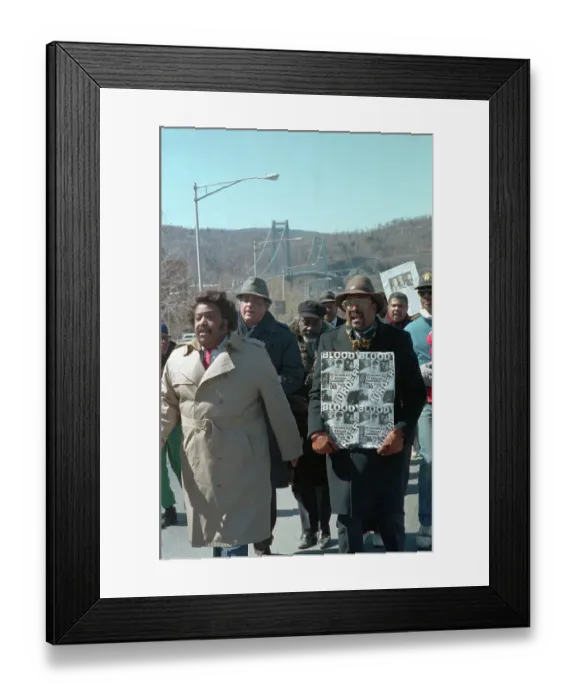 Framed Print : Al Sharpton Joining Protest Demonstration Framed Print : Al Sharpton Joining Protest Demonstration