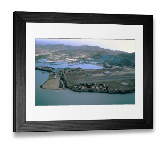 Framed Print : United States Air Base on Bay Site Framed Print : United States Air Base on Bay Site