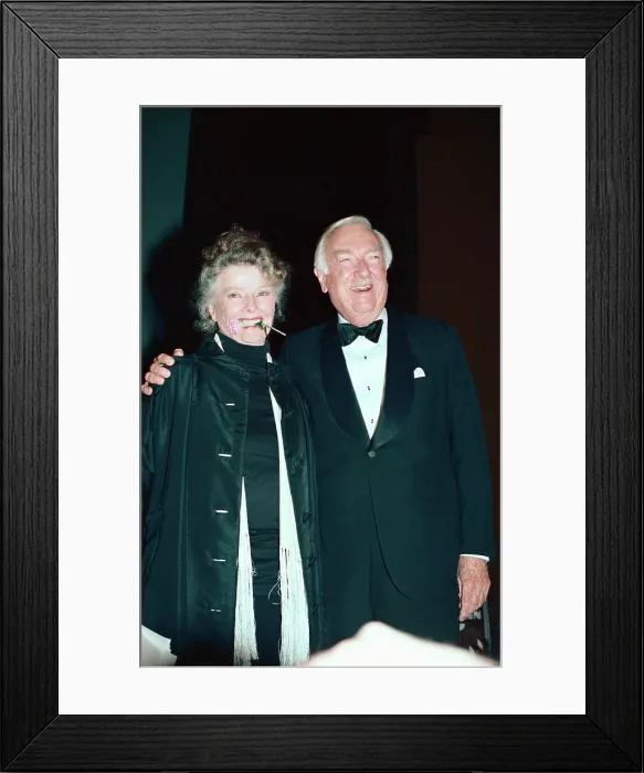 Framed Print : Walter Cronkite and Katharine Hepburn Framed Print : Walter Cronkite and Katharine Hepburn