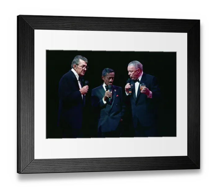 Framed Print : Rat Pack Members Singing Together