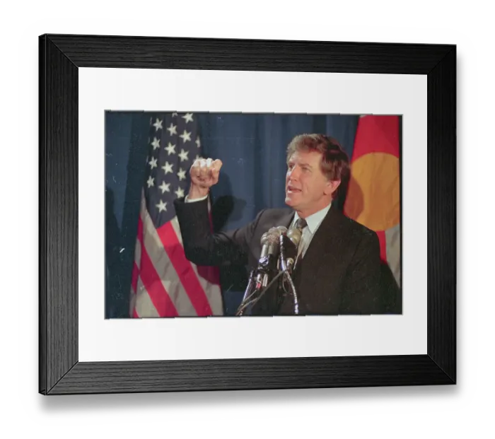 Framed Print : Gary Hart Withdrawing from Presidential Race Framed Print : Gary Hart Withdrawing from Presidential Race